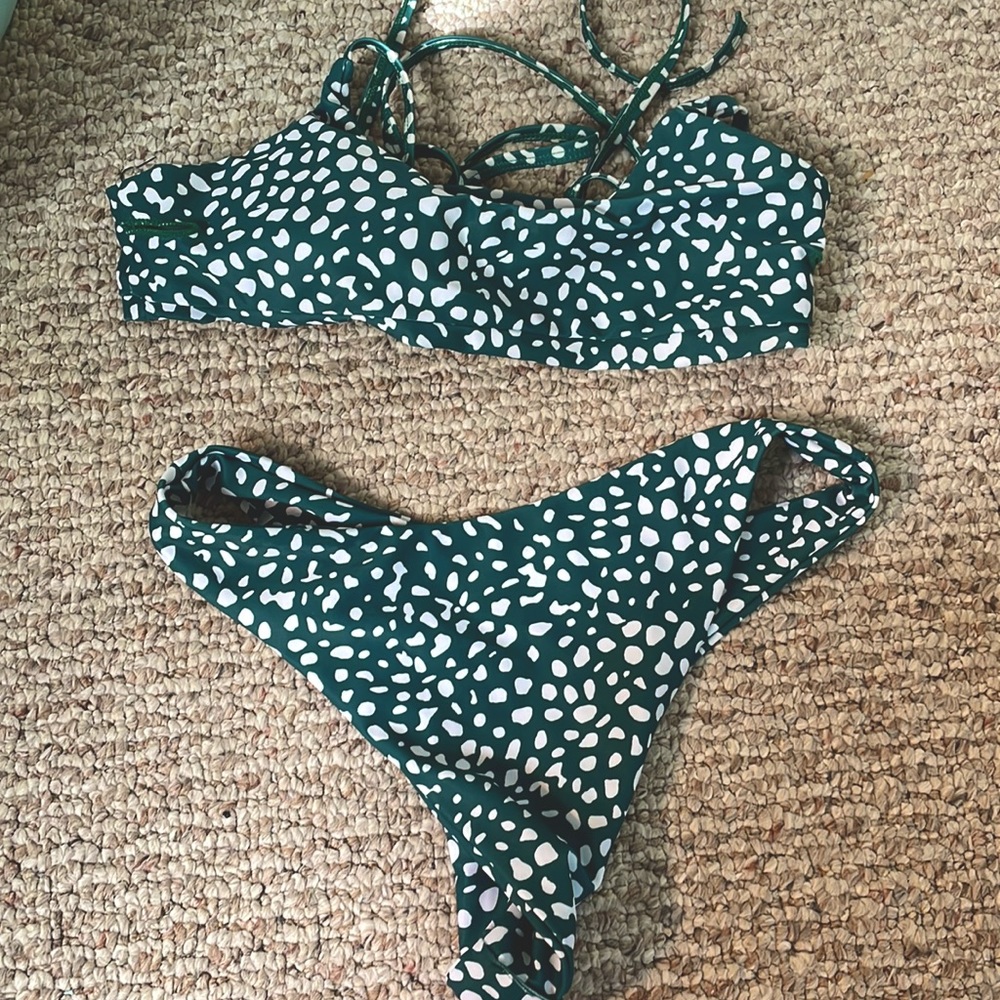 Zaful Green Bikini Set